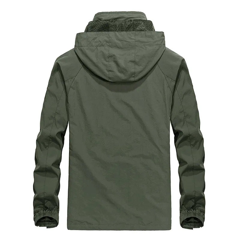 EB | Wasserdichte Outdoor Herrenjacke mit Abnehmbarem Kapuzenverband