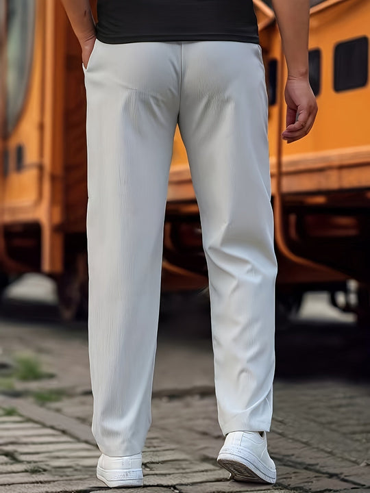 EB | Stilvolle Kordelzug Athletische Hosen mit Taschen für Herren