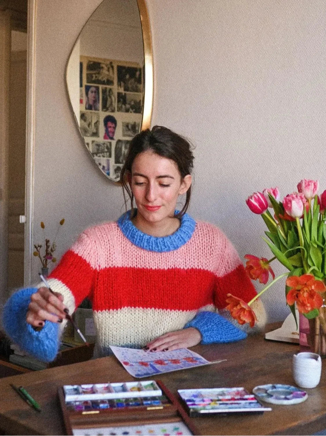EB | Bunter Gestreifter Strickpullover für Lässig Schicke Looks