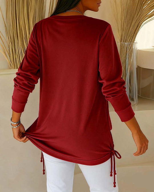 EB | Top mit Kontrastfarben Im Zwei In Eins Look