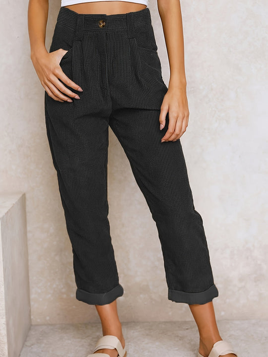 EB | Damen Stoffhose mit Geradem Bein für Eleganten Stil