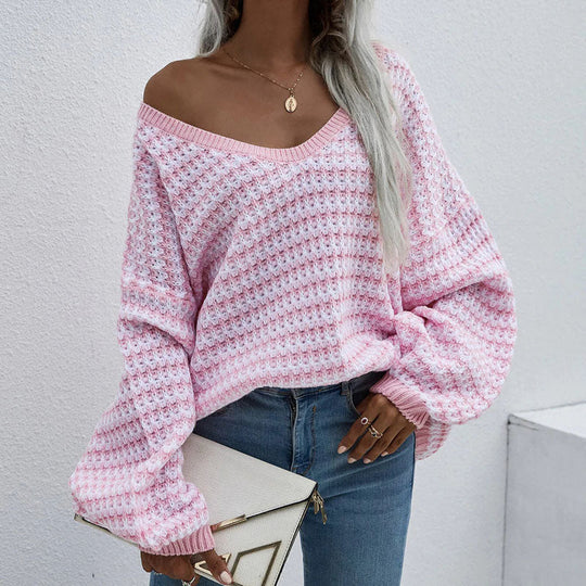 EB | Gestreifter Strickpullover Für Modische Looks