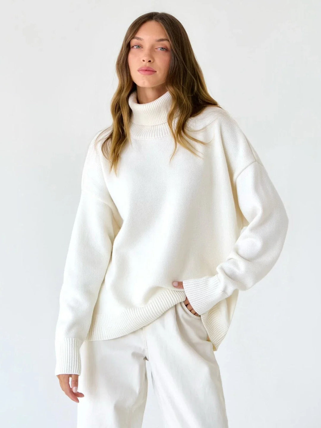 EB | Kuscheliger Oversize-Pullover mit Rollkragen