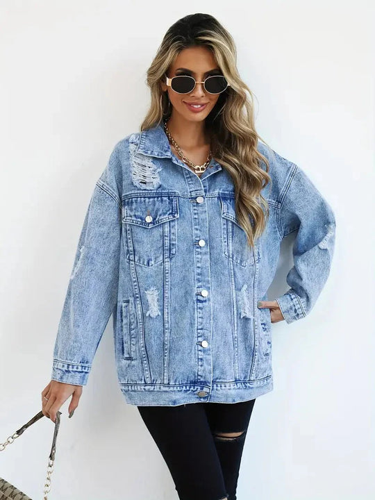 Jeansjacke in Übergröße für Damen – Agatha