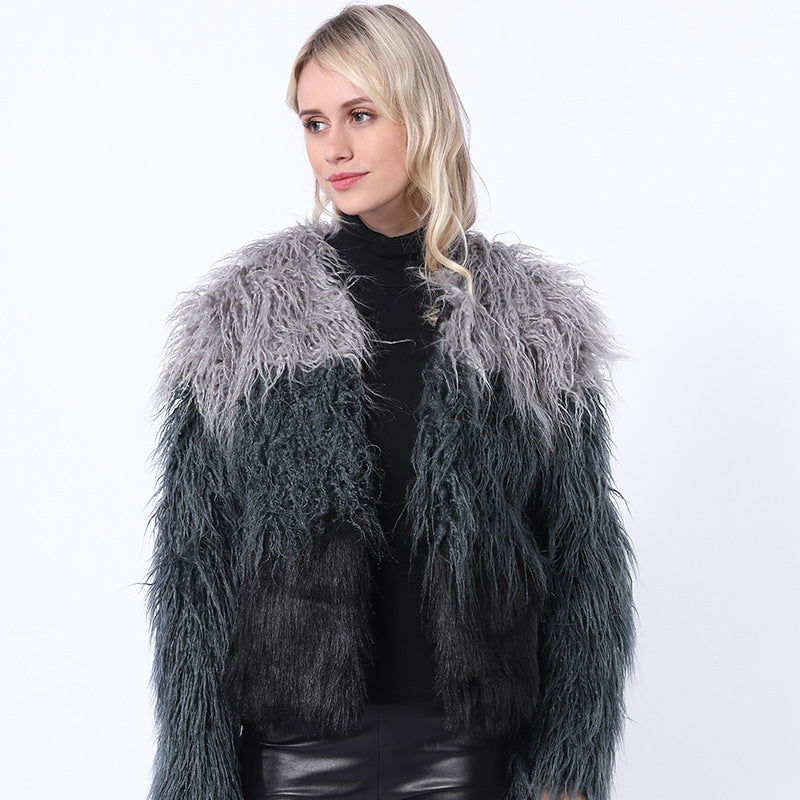 Damen Extravagante Kunstpelzjacke mit federleichtem Design und modischem Schnitt EB