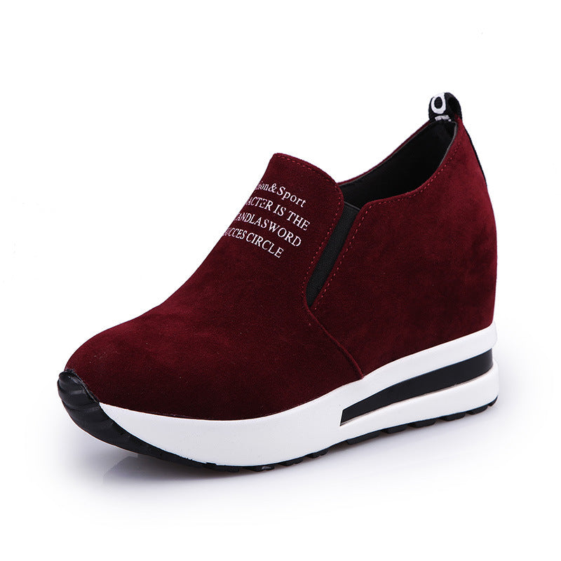Damen Wedge-Sneaker mit elegantem Obermaterial und komfortabler Sohle EB