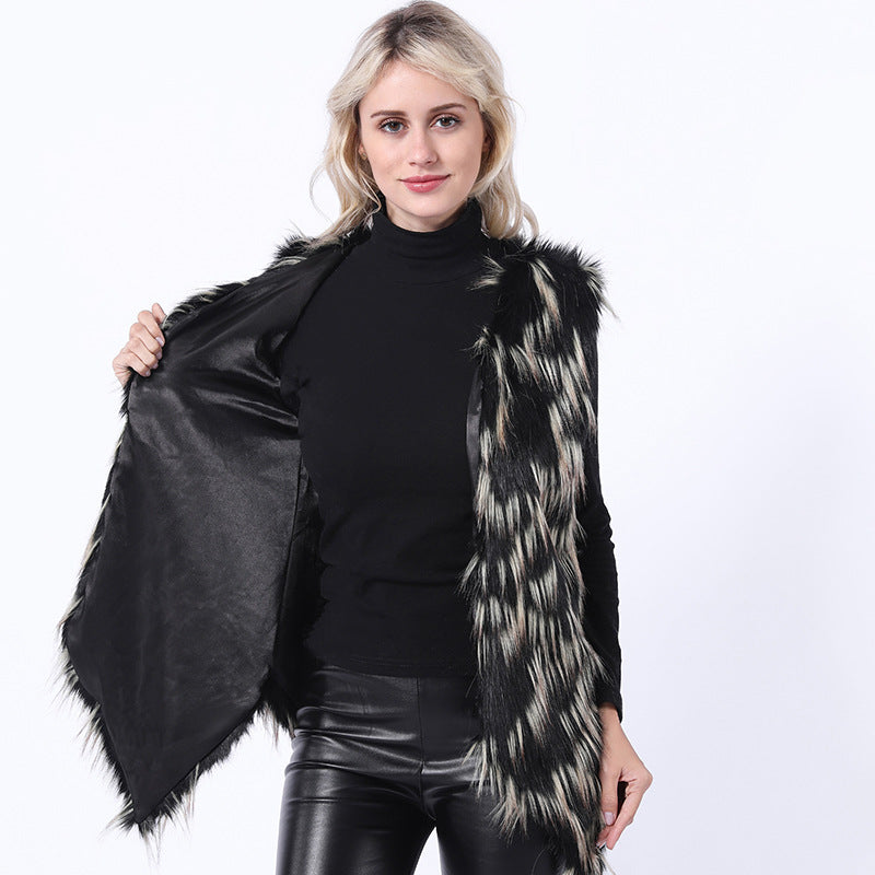 Damen Modische Kunstpelzweste mit eleganten Details und schmeichelhaftem Schnitt EB