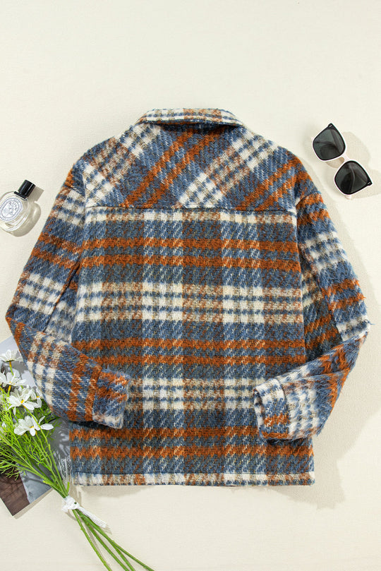 EB | Gitterhemdjacke Im Flanell-look Wollmischung Warm und Trendy