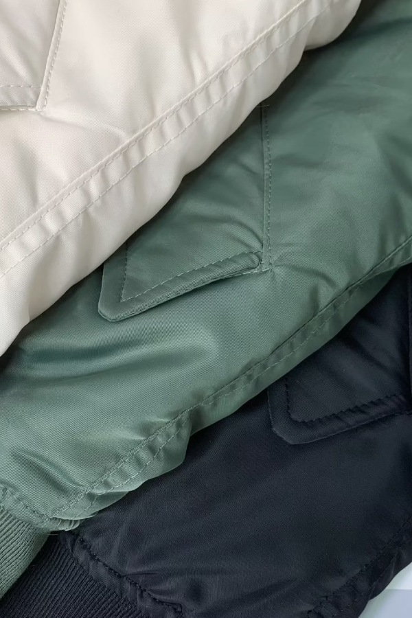 EB | Kragen Verdickte Einseitige Flugjacke Baseballjacke