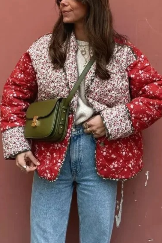 EB | Kontrastierende Farbstiche Baumwolljacke
