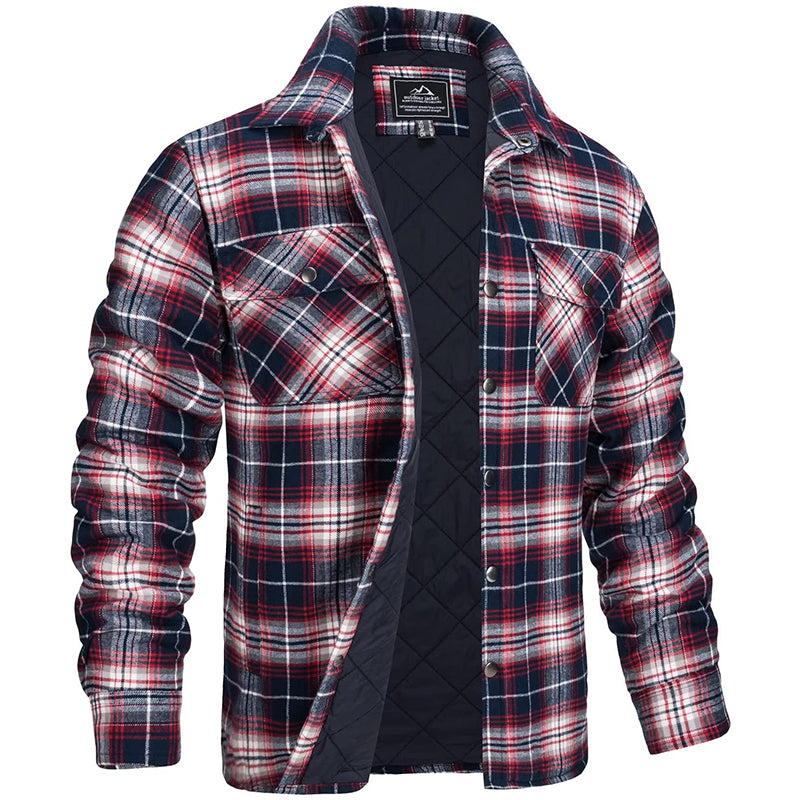 EB | Herren Holzfällerjacke im karierten Design