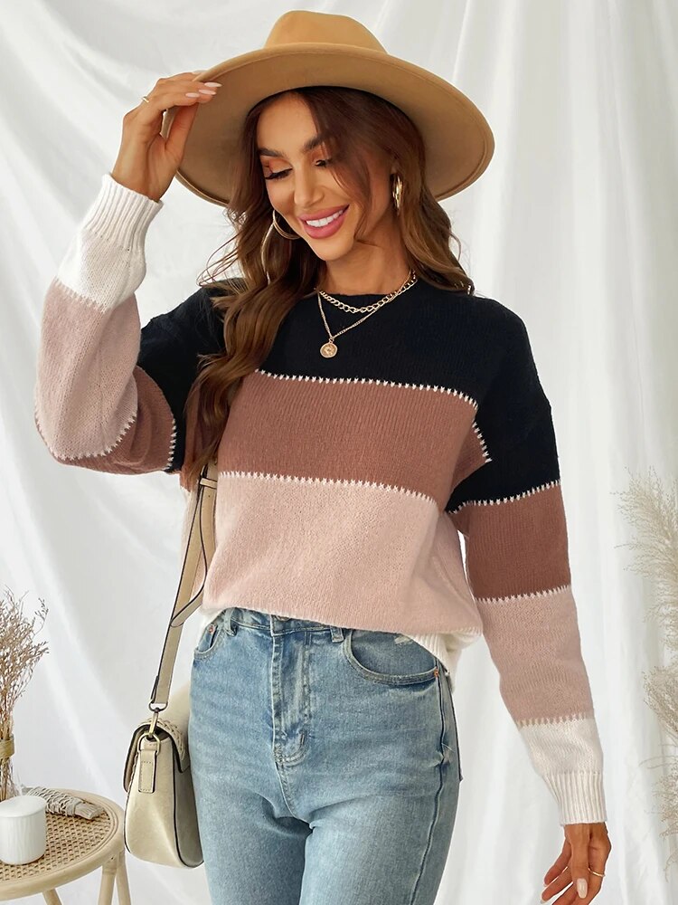 EB | Gestreifter Strickpullover