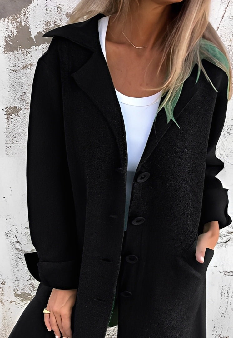 EB | Lässiger langer Strickmantel für Frauen