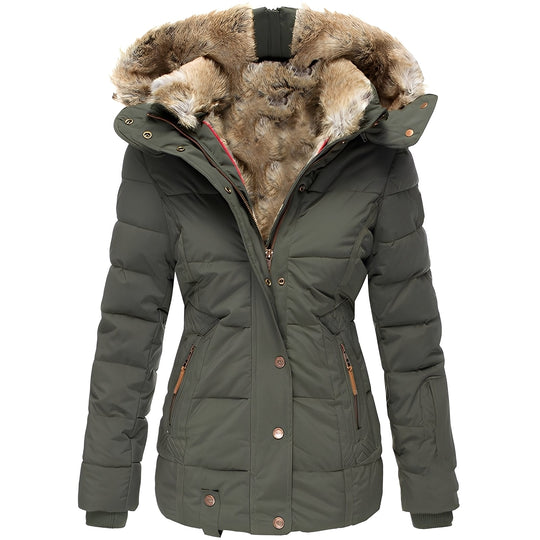EB | Stilvolle und warme Damenjacke mit Kapuze