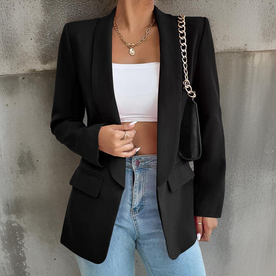 EB | Stylischer Damenblazer Aus Polyester-Baumwolle