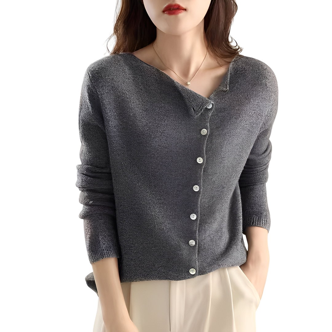 EB | Casual Strickjacke mit langen Ärmeln aus Wolle