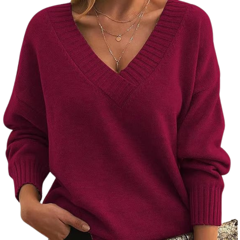 EB | Schicker V-Ausschnitt Pullover für Frauen
