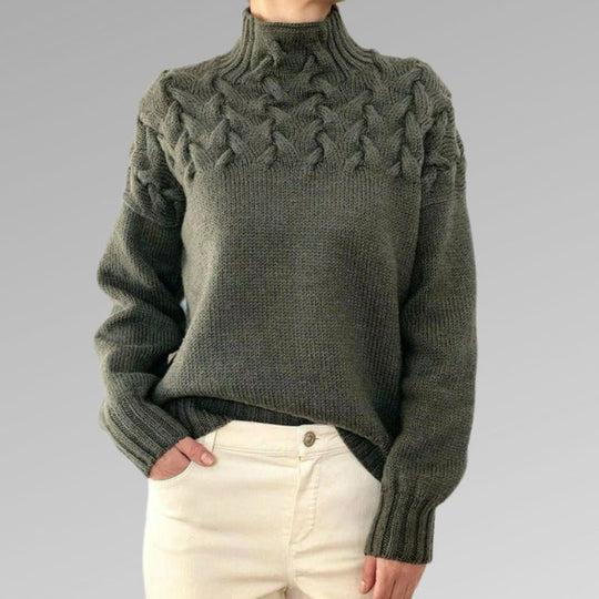 EB | Hochkragen Strickpullover