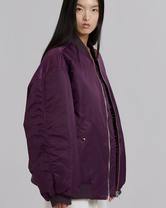 EB Damen Oversize Bomberjacke mit Reißverschluss