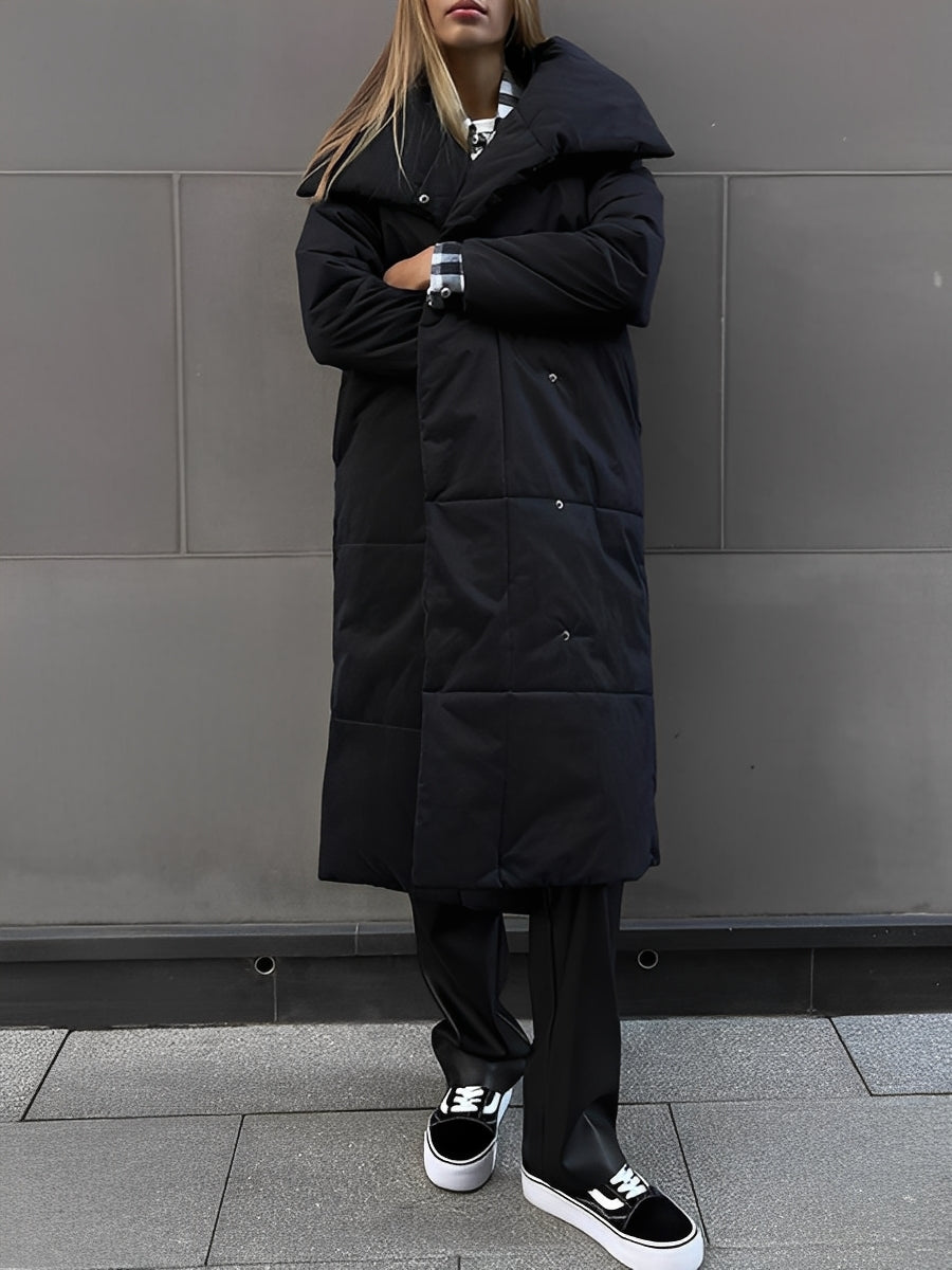 EB | Lange, warme Damenjacke mit Futter