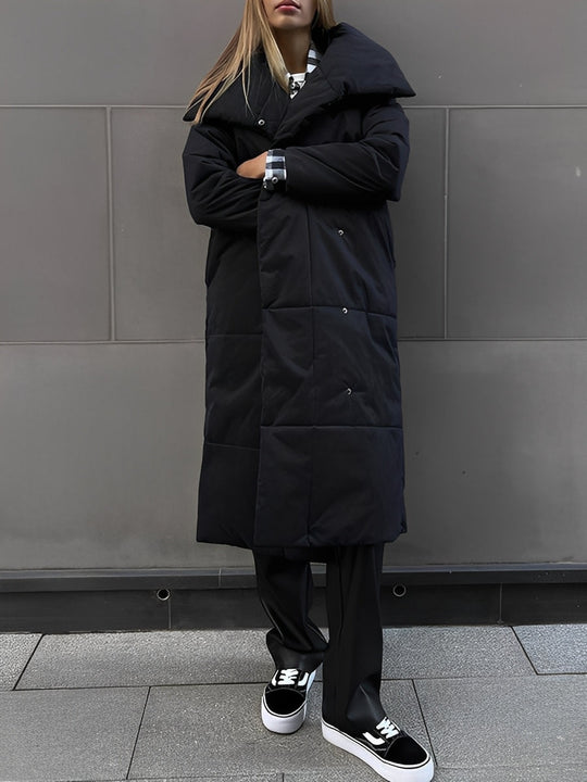 EB | Lange, warme Damenjacke mit Futter