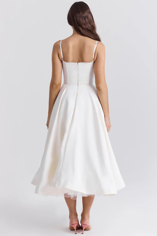 EB | Kleid Aus Satinmaterial Für Damen