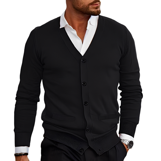 EB | Lässiger Baumwollcardigan mit Knöpfen für Herren