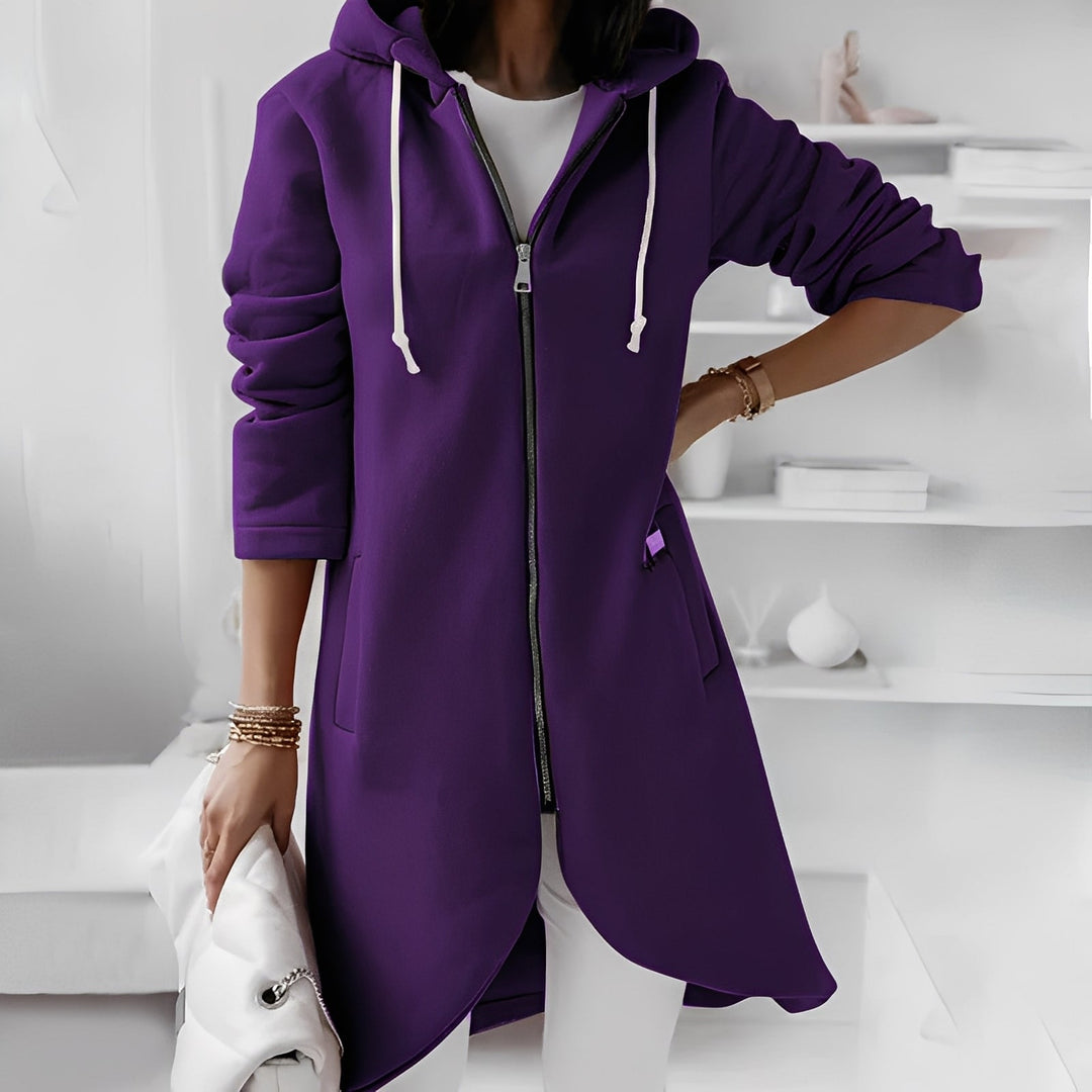 EB | Lange und bequeme Damen-Kapuzenjacke