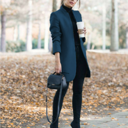 EB | Damen Stehkragen Wintermantel mit Zeitlosem Design