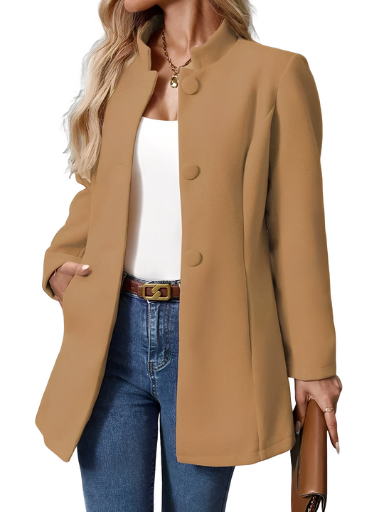EB | Moderne, figurbetonte Damenjacke mit Knöpfen