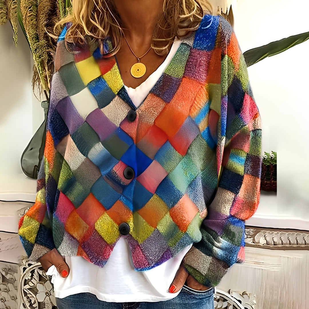 EB | Gemütlicher, weicher Damenpullover mit Muster