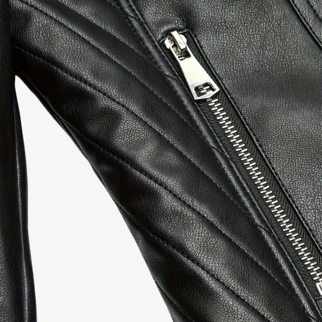 EB | Fake-Leder Bikerjacke für Frauen