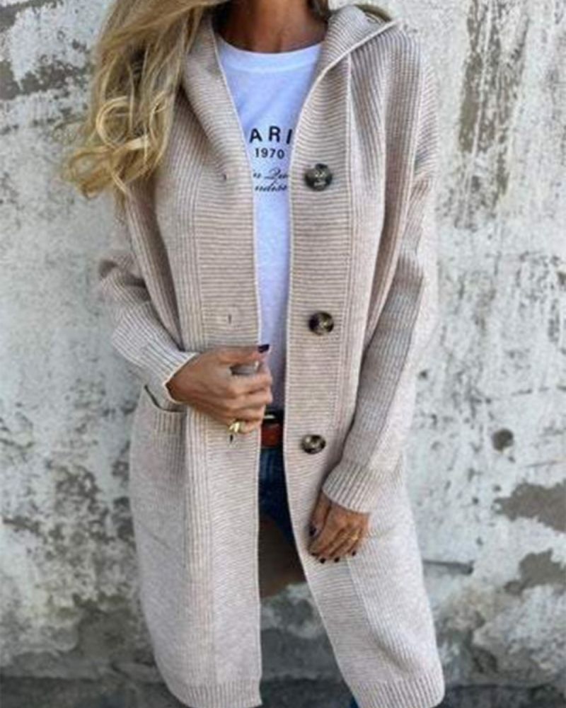 EB | Kapuzenstrickjacke mit Taschen