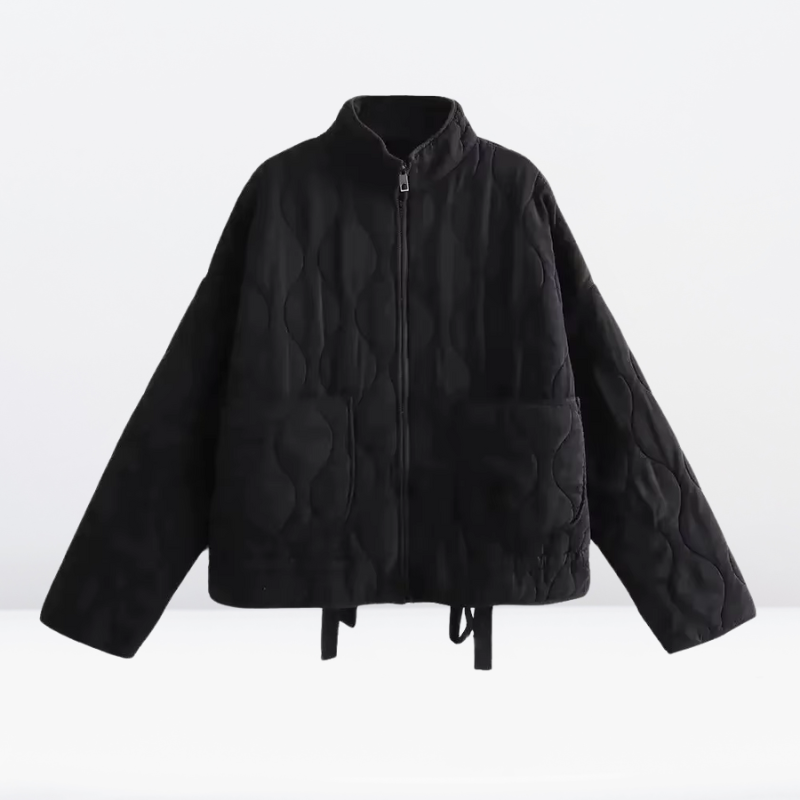 EB | Damen Steppjacke mit Kordelzug & Reißverschluss