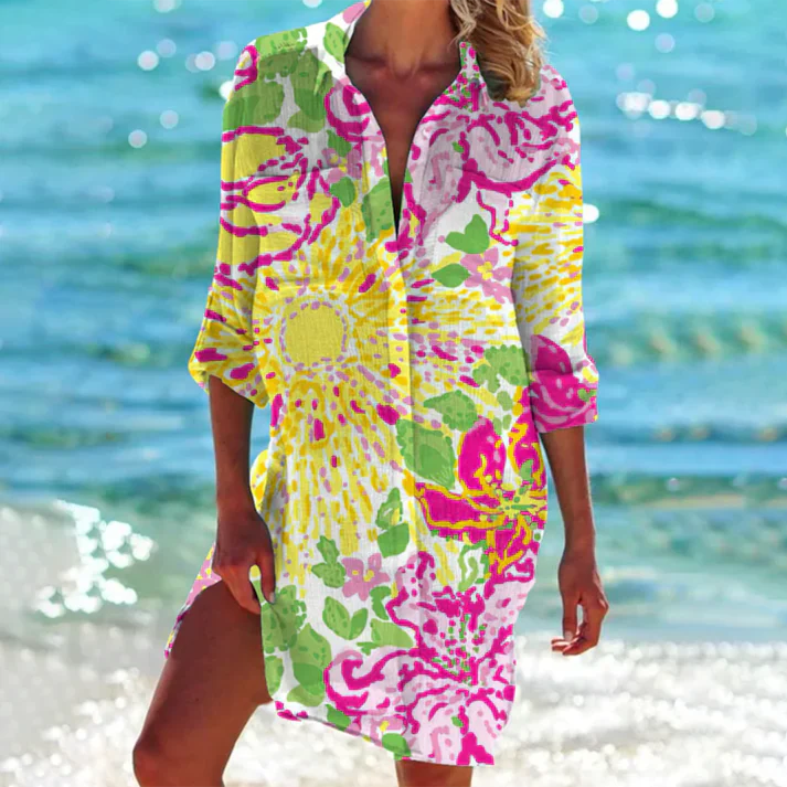 EB | Farbenfrohes Hemdkleid