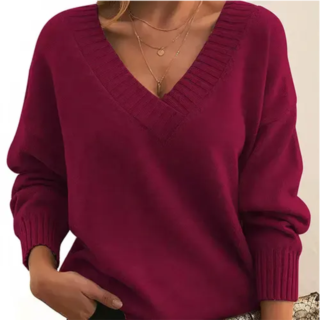 EB | Pullover Winter V-Ausschnitt für Frauen