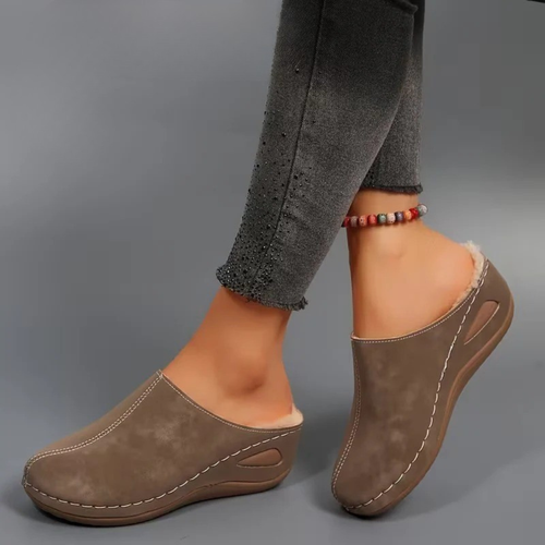 Damen-Mokassins mit Fleecefutter EB EB