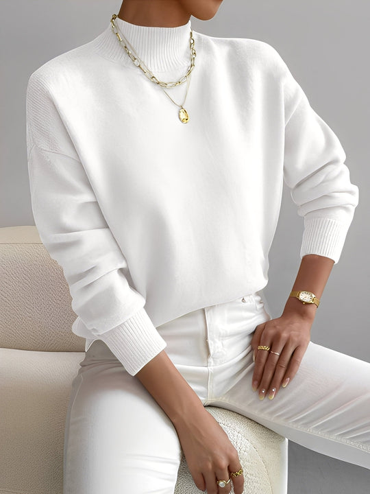 EB | Eleganter Damenpullover mit Stehkragen
