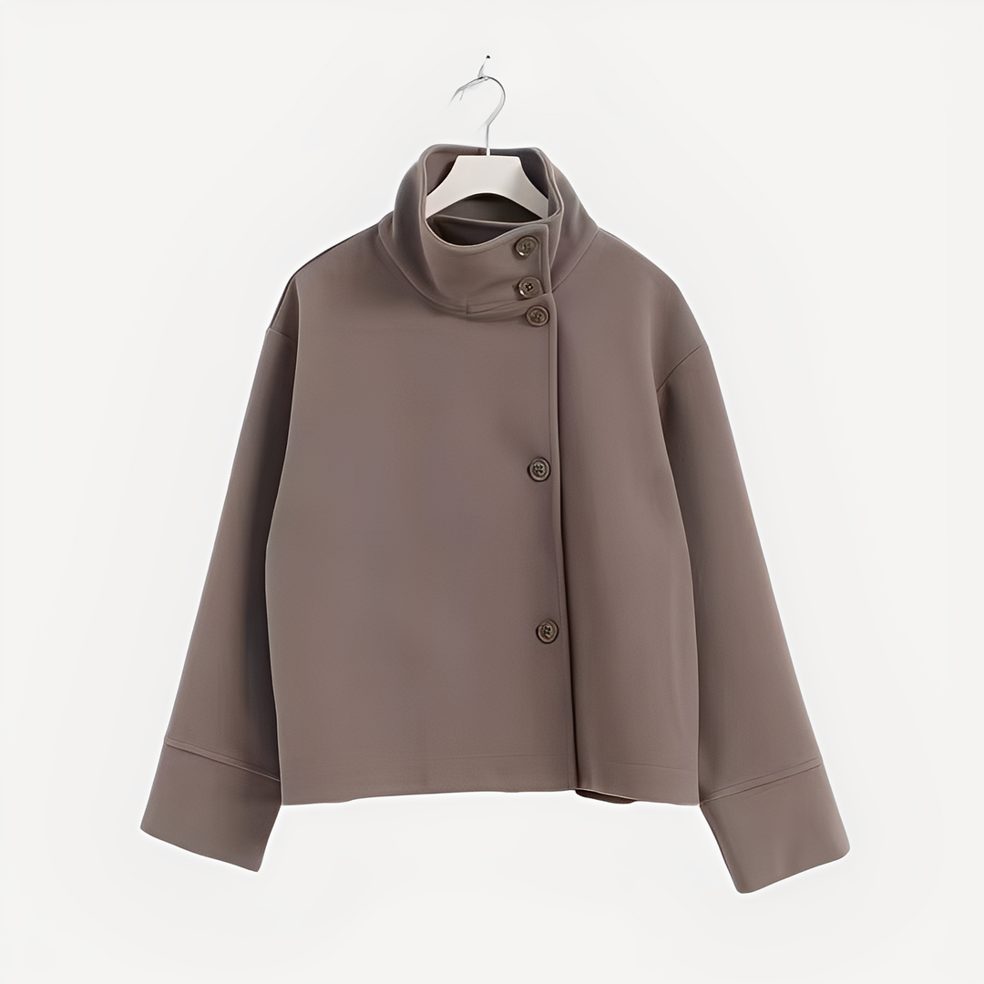 EB | Schicke Damenwolljacke mit einem Knopf
