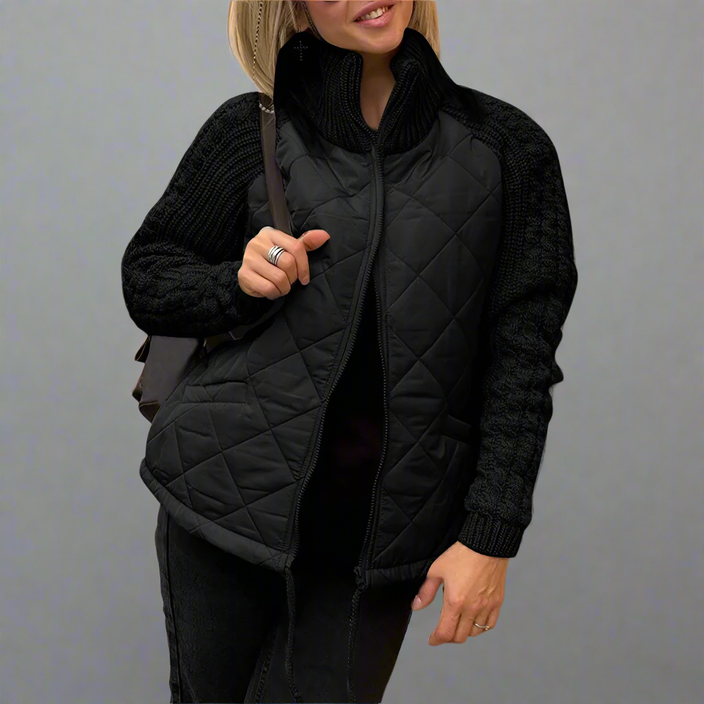 EB | Jacket mit Gestrickten Ärmeln für Den Herbst