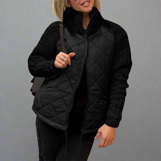 EB | Jacket mit Gestrickten Ärmeln für Den Herbst