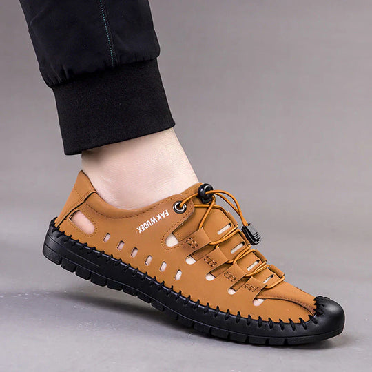 Outdoor Aviator Sandalen aus Leder mit gewickelter Zehe EB EB