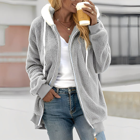 EB | Damen Kapuzen-Fleecejacke für Wohlgefühl