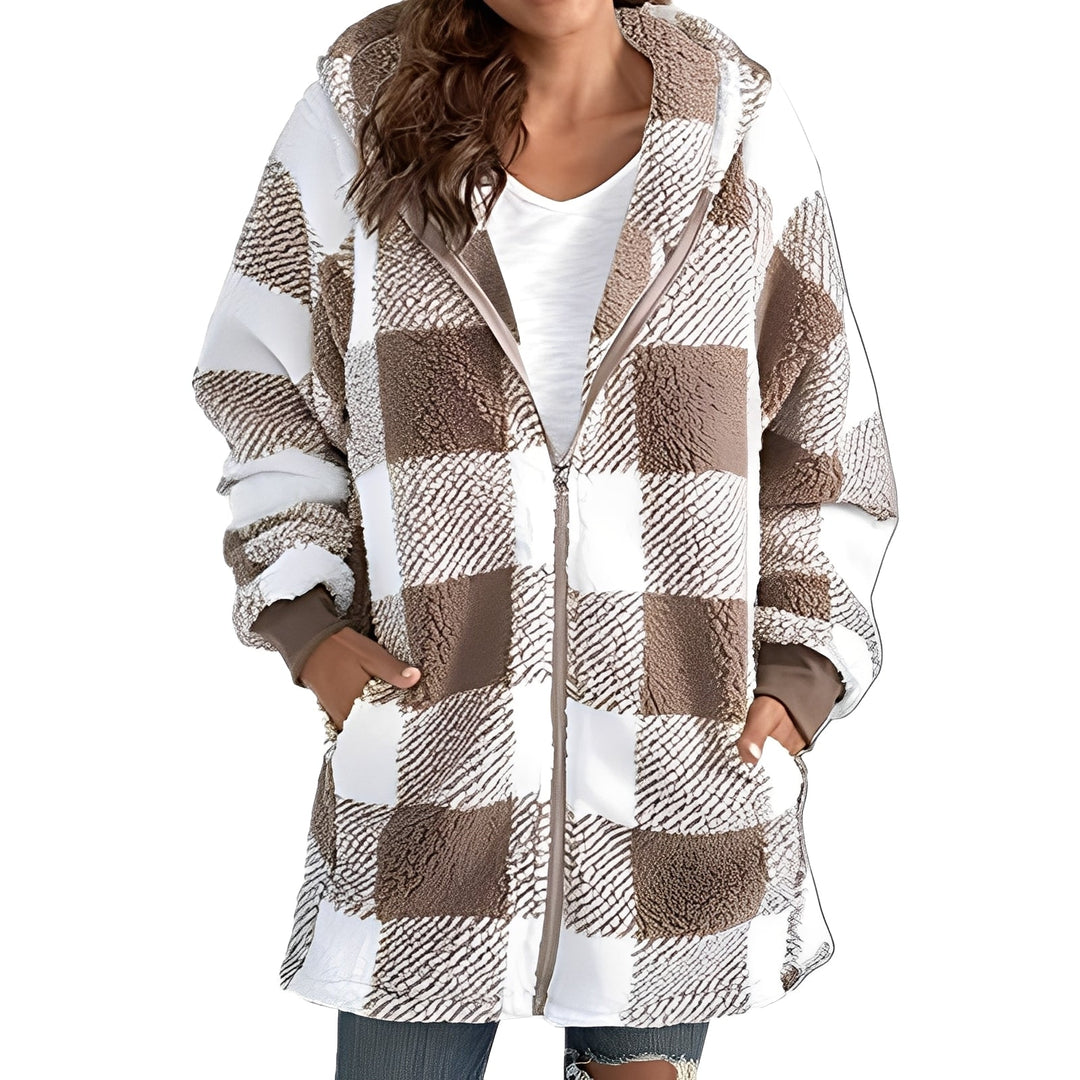 EB | Stilvoller Damen-Hoodie mit Karomuster