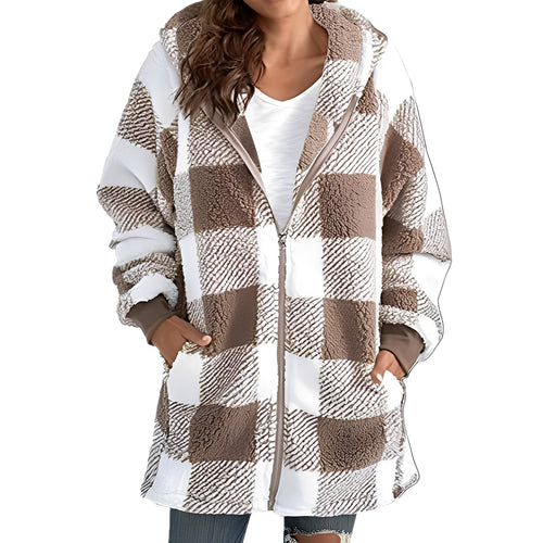 EB | Stilvoller Damen-Hoodie mit Karomuster