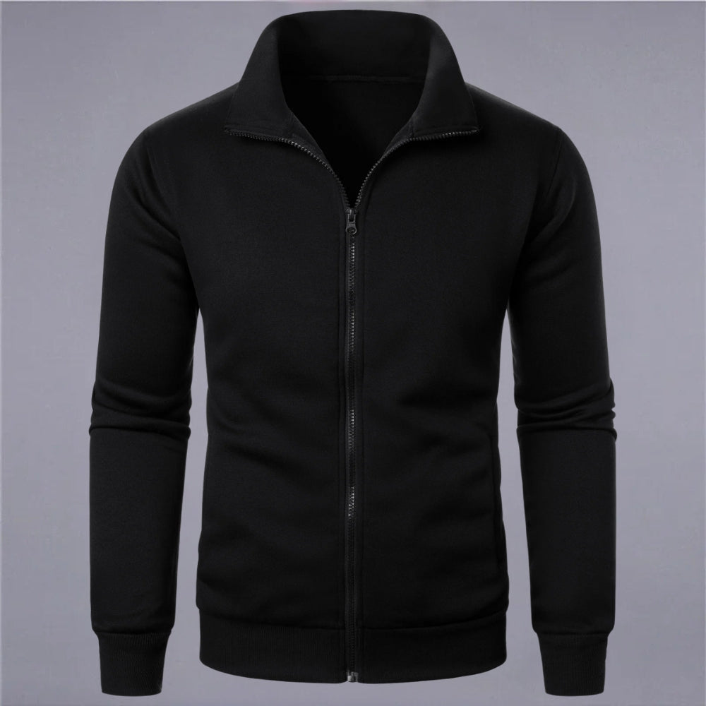 EB | Klassisches Sweatshirt mit Reißverschluss Baumwollmischung Komfort und Stil