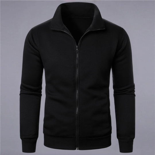 EB | Klassisches Sweatshirt mit Reißverschluss Baumwollmischung Komfort und Stil