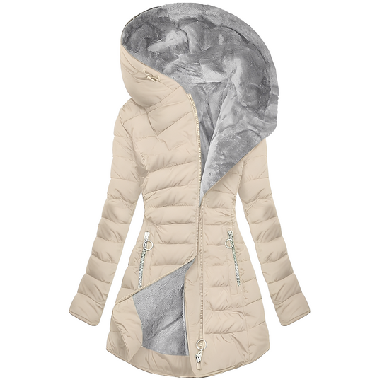 EB | Moderne Winterjacke mit Kapuze für Frauen