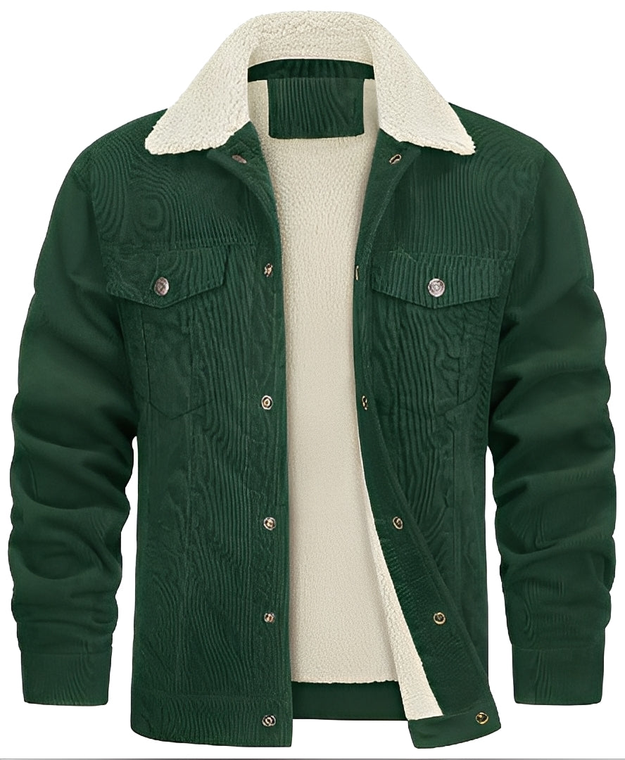 EB | klassische Cord-Plüschjacke für Männer