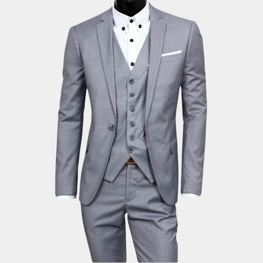 EB | Herren Business Anzug 3-teilig – Sakko, Weste & Hose